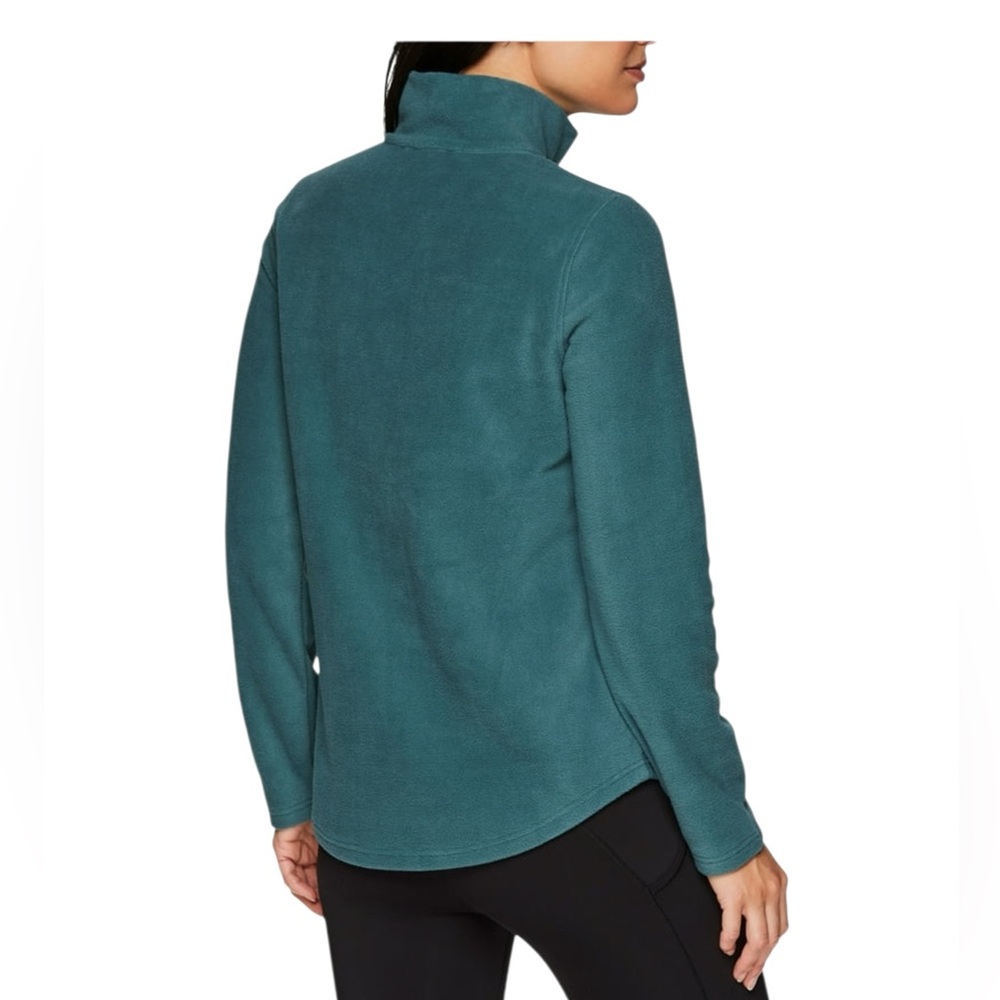 Avalanche Fleece Quarter Zip Jacket Teal Size Large - Picture 6 of 12